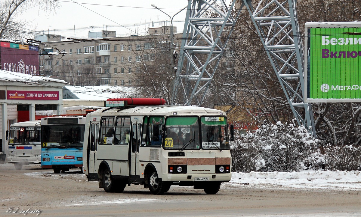 Томская область, ПАЗ-32054 № К 025 СС 70