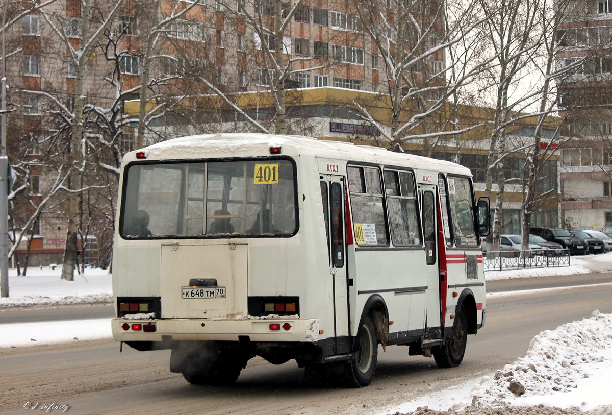 Томская область, ПАЗ-32051-110 № К 648 ТМ 70