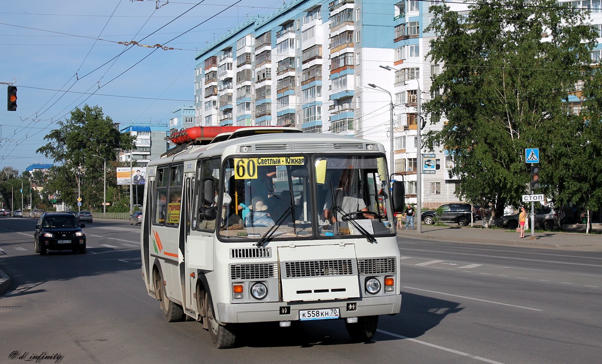 Oblast Tomsk, PAZ-32054 Nr. К 558 КН 70