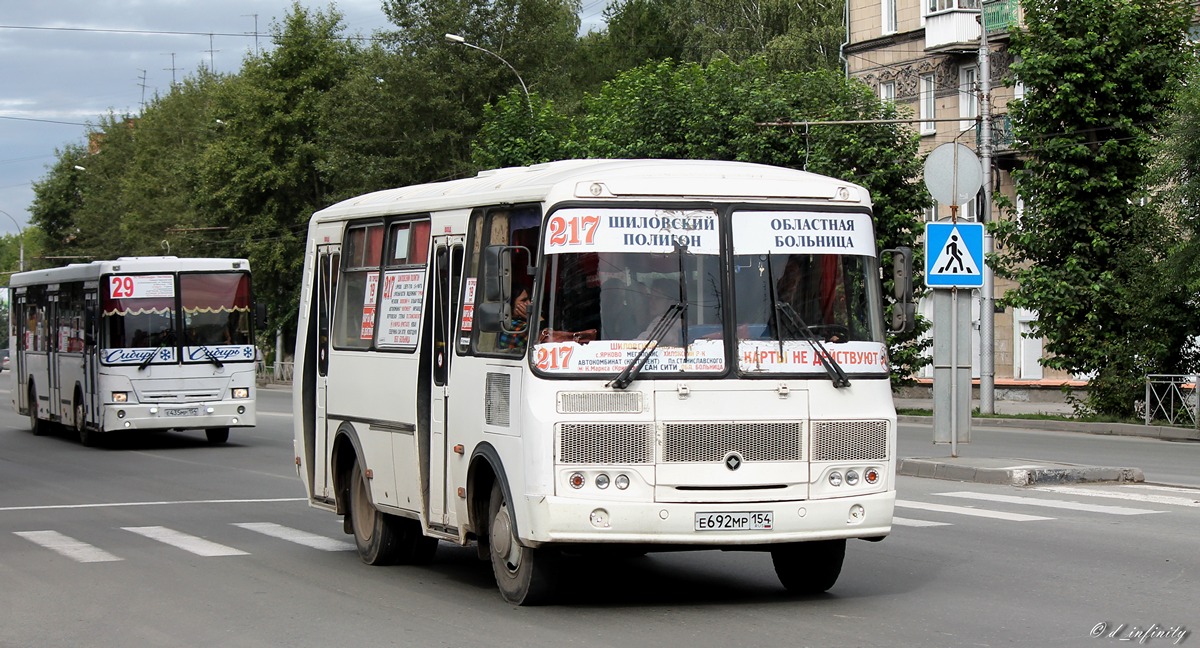 Новосибирская область, ПАЗ-32054 № Е 692 МР 154