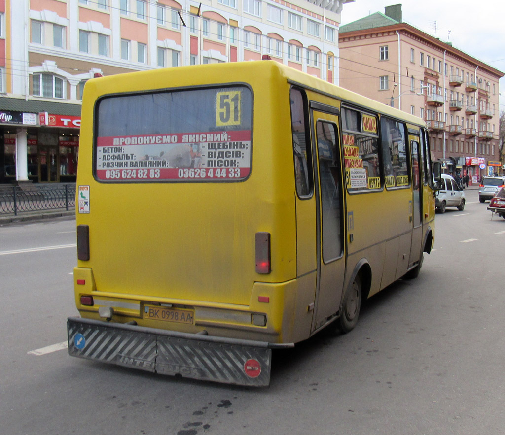 Ровненская область, БАЗ-А079.04 "Эталон" № BK 0998 AA