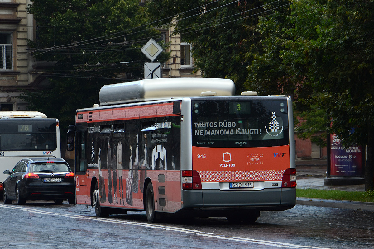 Литва, MAN A21 Lion's City NL273 CNG № 945