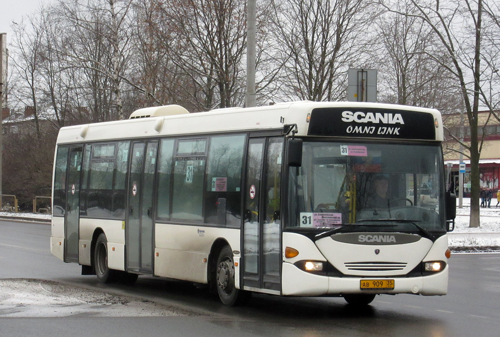 Вологодская область, Scania OmniLink I (Скания-Питер) № АВ 909 35