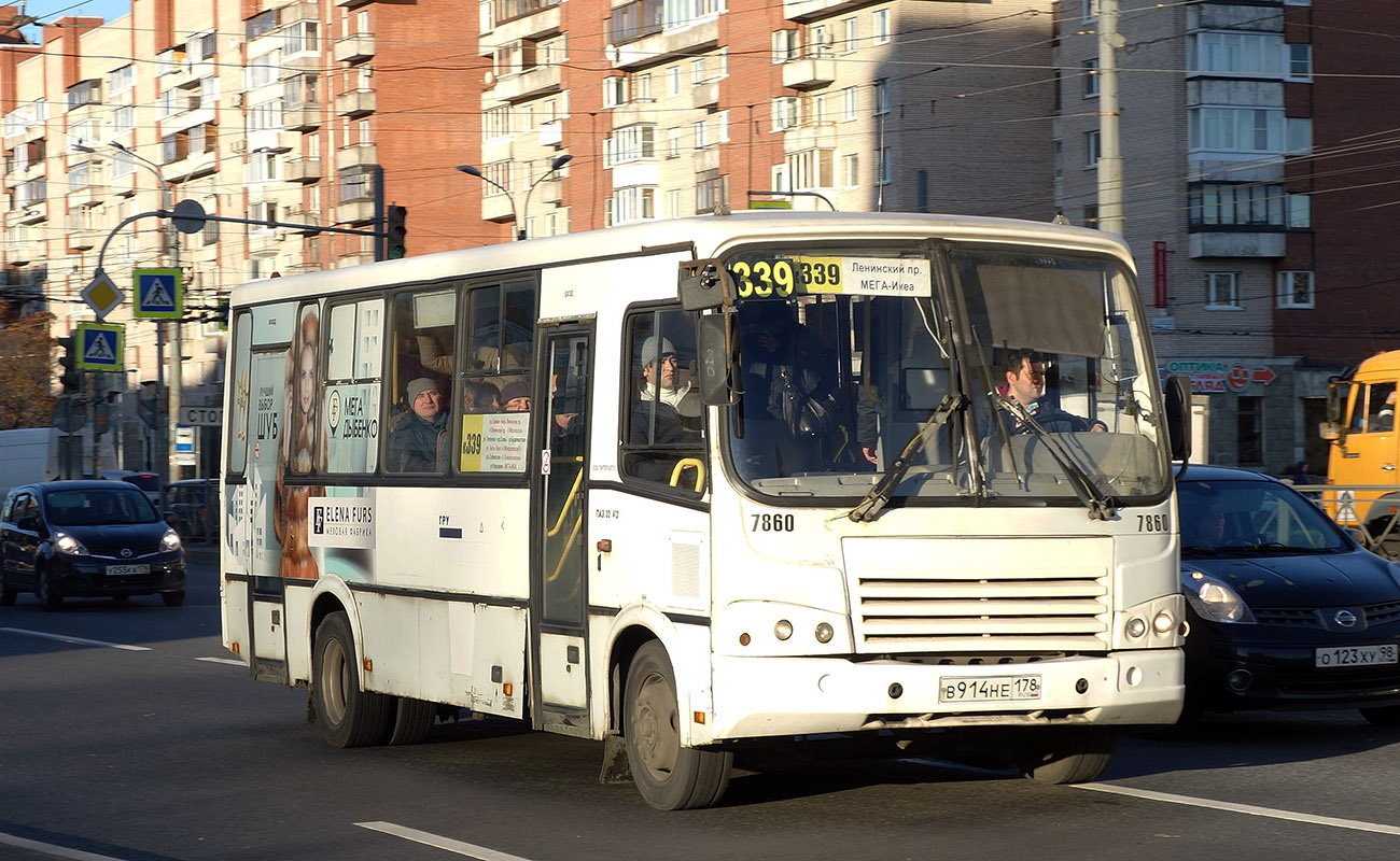 Санкт-Петербург, ПАЗ-320412-05 № 7860