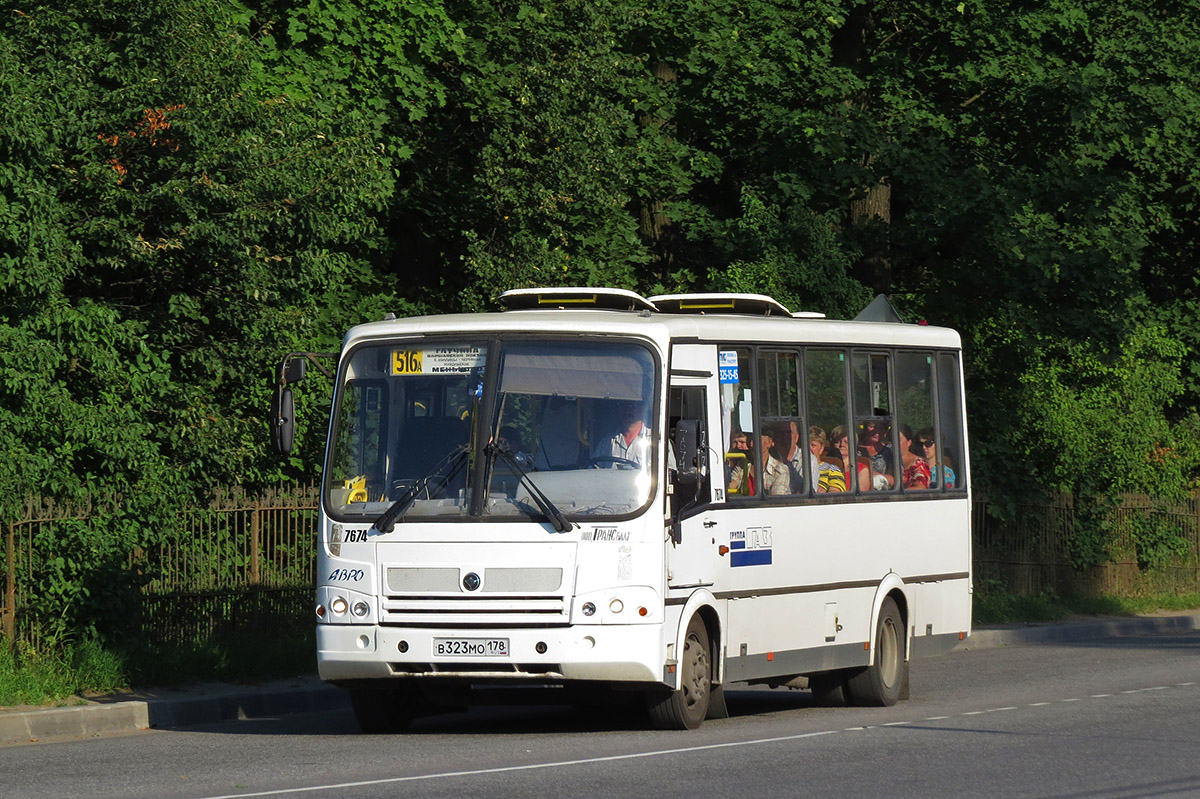 Ленинградская область, ПАЗ-320412-05 № 7674