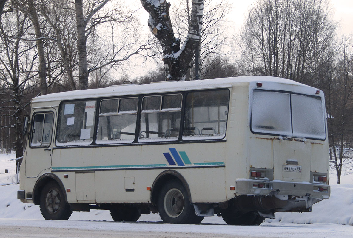 Тверская область, ПАЗ-32053 № Н 917 ОР 69