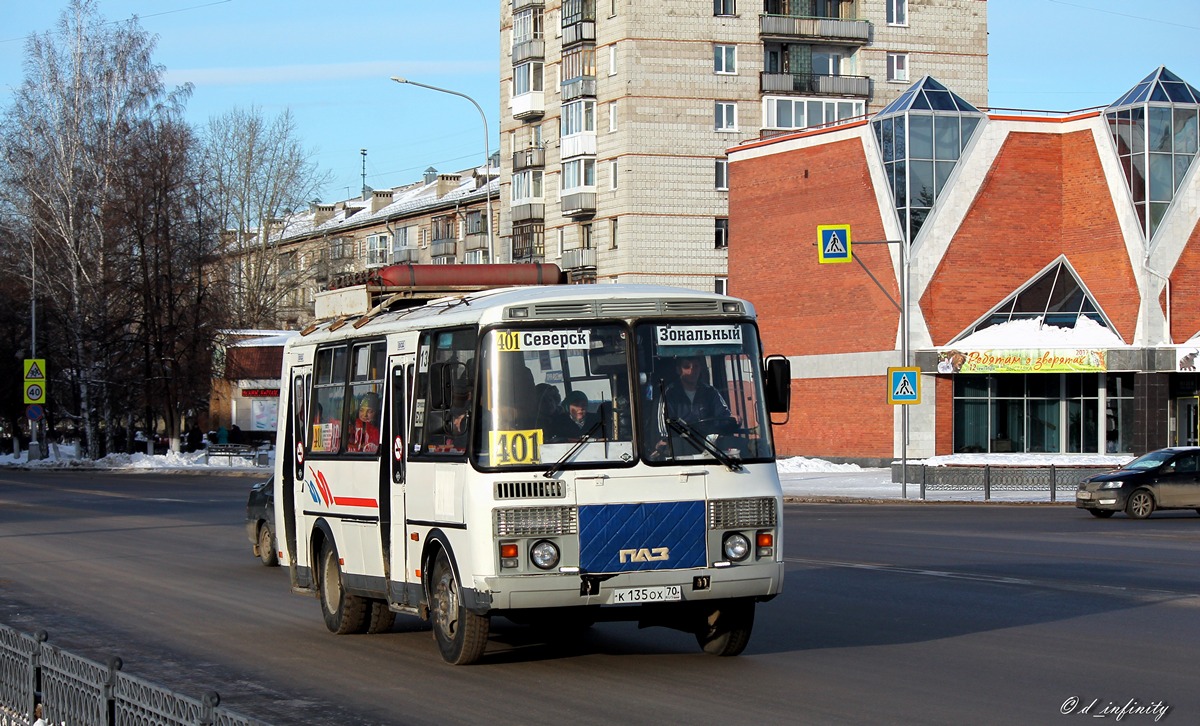 Томская область, ПАЗ-32054 № К 135 ОХ 70