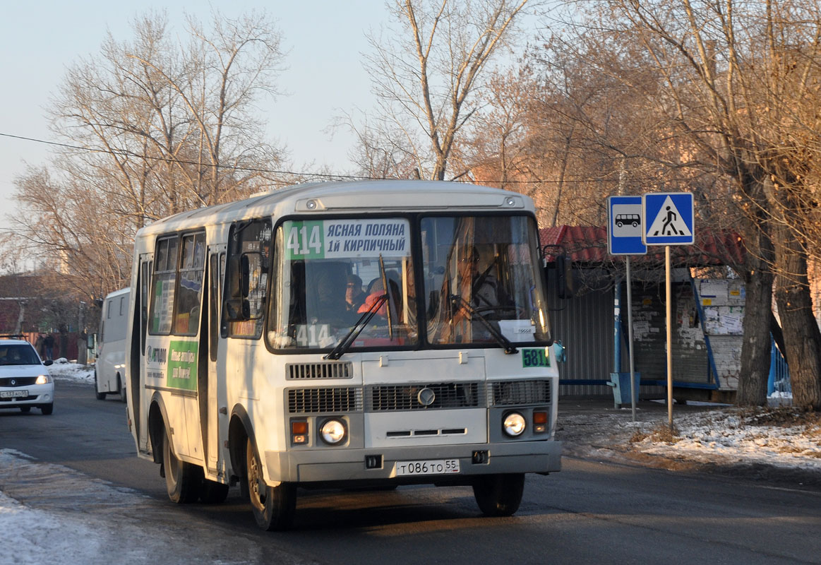 Омская область, ПАЗ-32054 № Т 086 ТО 55