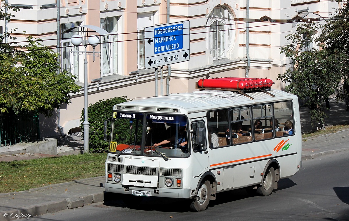 Томская область, ПАЗ-32054 № Е 663 УВ 70