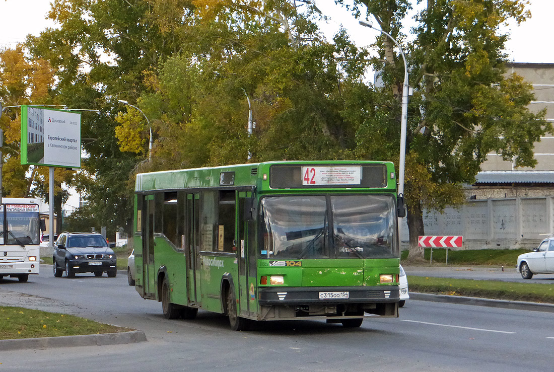 Новосибирская область, МАЗ-104.021 № С 315 ОО 154