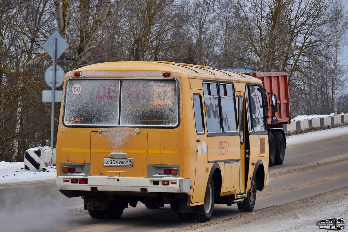 Тверская область, ПАЗ-32053-70 № А 304 ОК 69