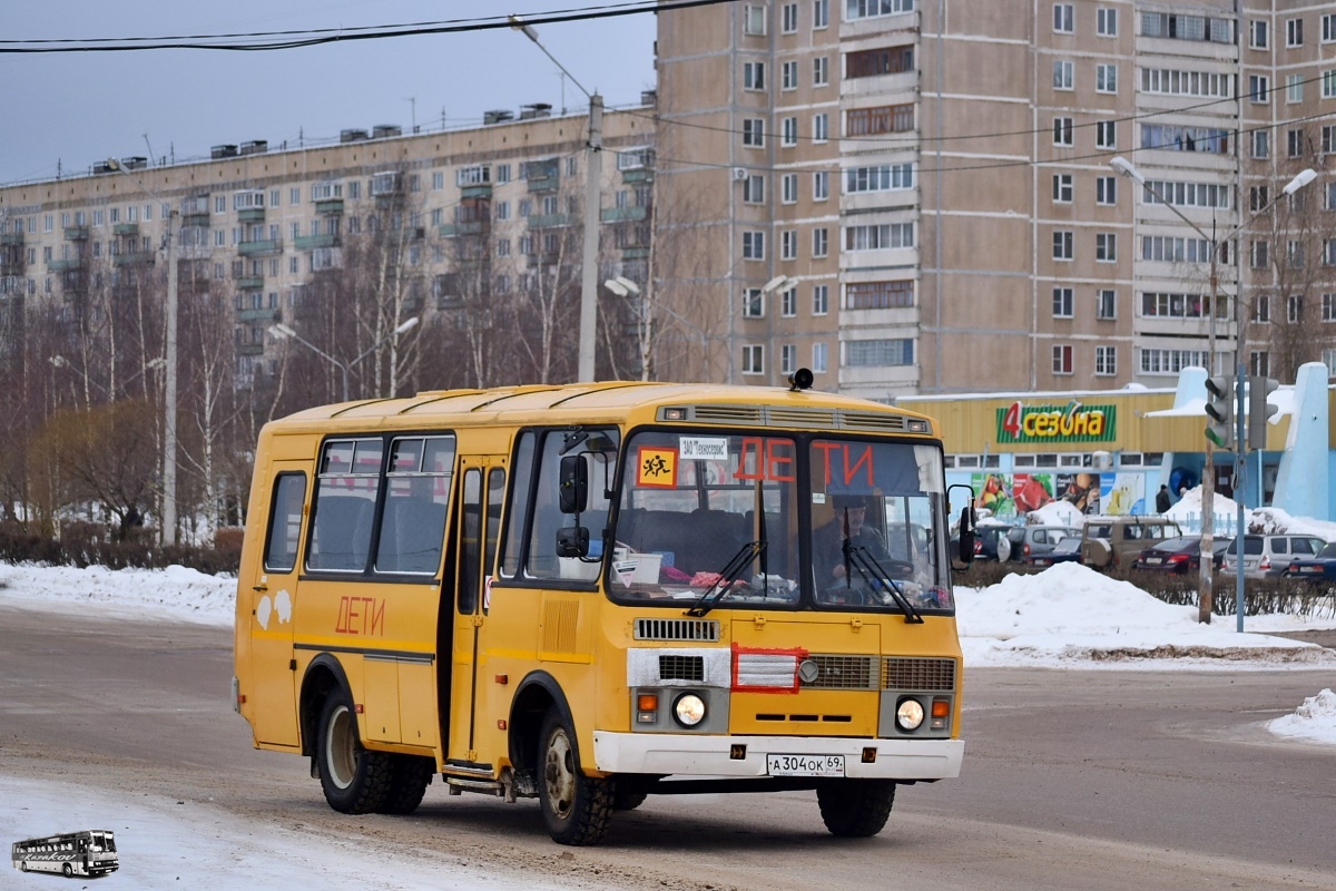 Тверская область, ПАЗ-32053-70 № А 304 ОК 69