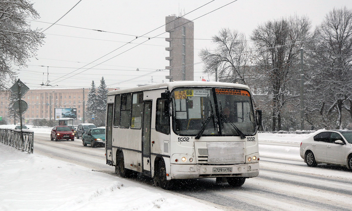 Санкт-Петербург, ПАЗ-320302-08 № 9332