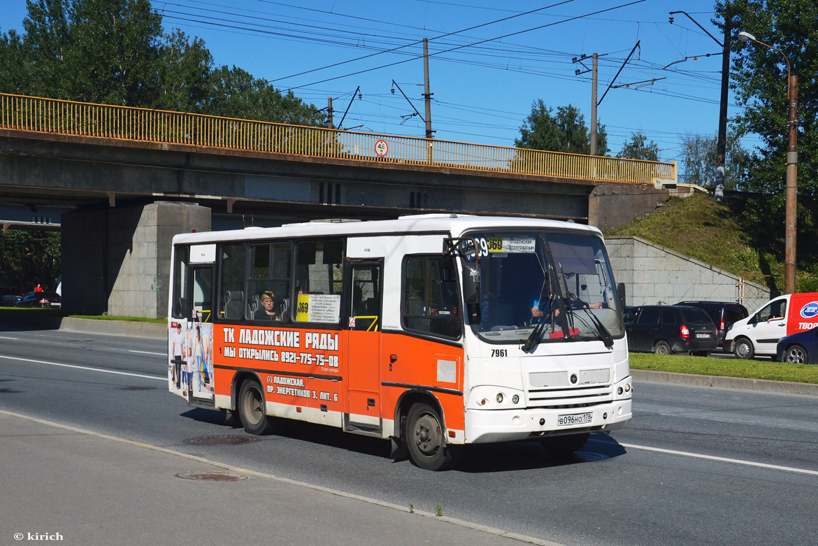 Санкт-Петербург, ПАЗ-320402-05 № 7961