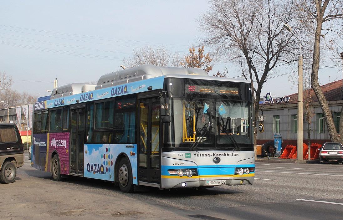 Алматы, Yutong ZK6118HGA № 522