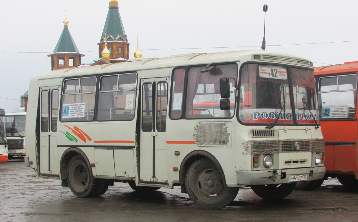 Нижегородская область, ПАЗ-32054 № М 497 ОР 152