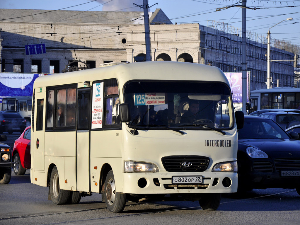 Алтайский край, Hyundai County SWB (РЗГА) № О 802 ОР 22