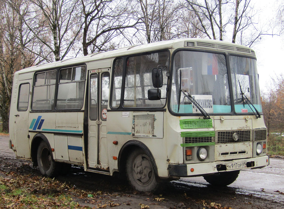 Тверская область, ПАЗ-32053 № Н 917 ОР 69