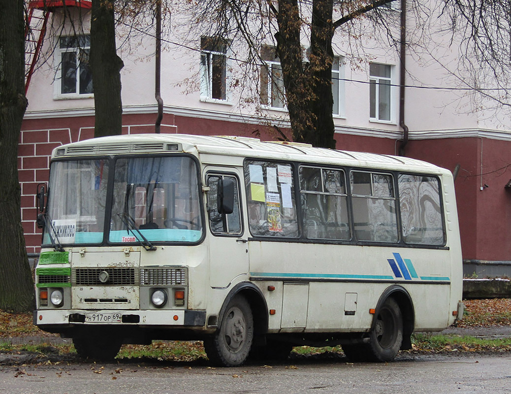 Тверская область, ПАЗ-32053 № Н 917 ОР 69