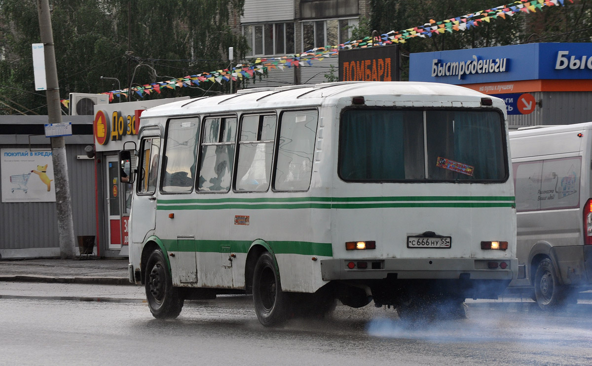 Омская область, ПАЗ-32054 № С 666 НУ 55