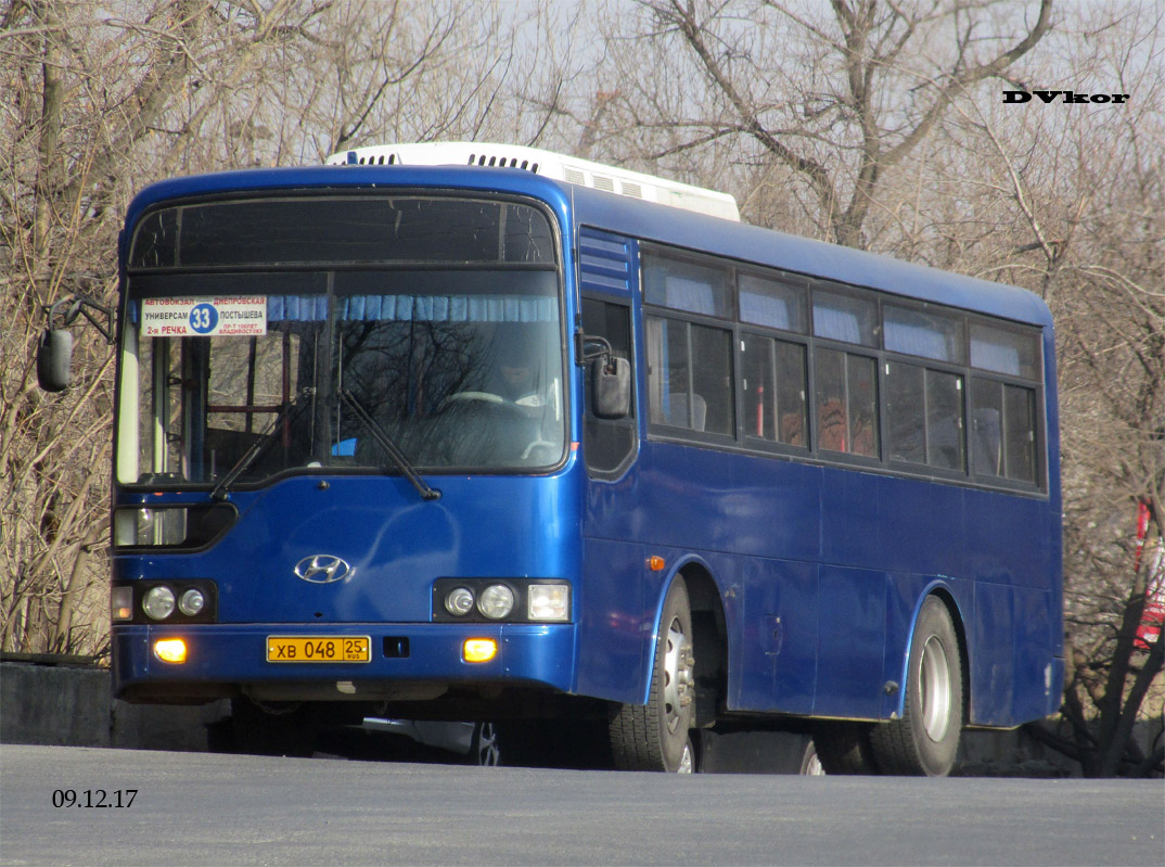 Приморский край, Hyundai Global 900 № ХВ 048 25