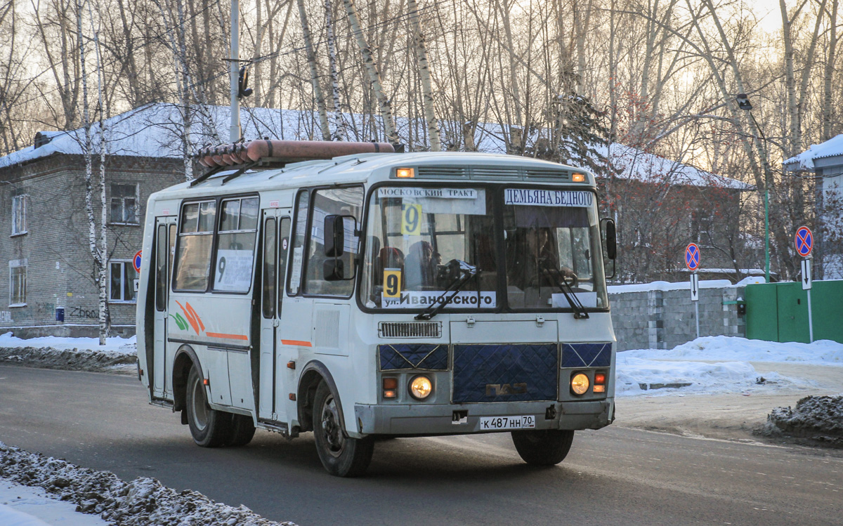 Томская область, ПАЗ-32054 № К 487 НН 70