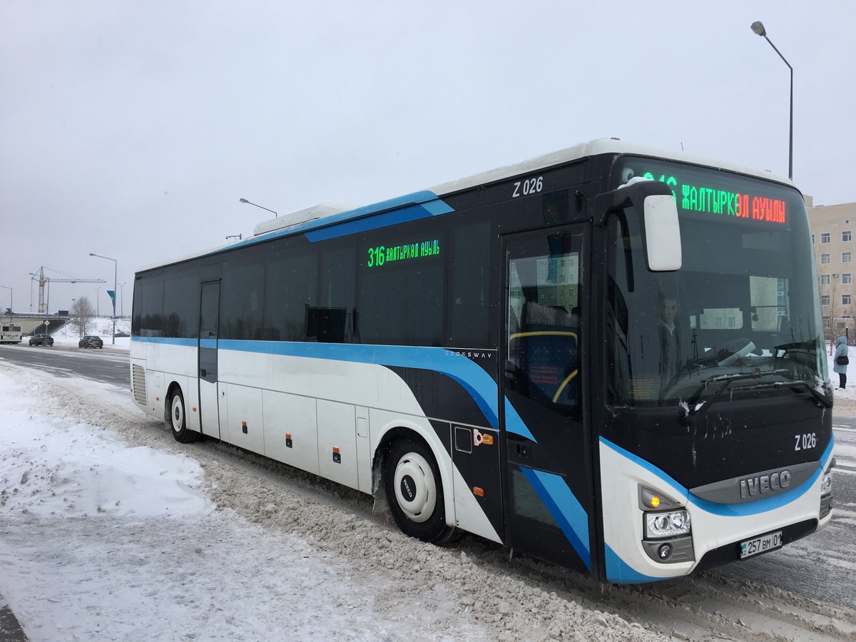 Астана, IVECO Crossway LINE 13M (СарыаркаАвтоПром) № Z026