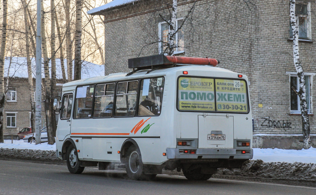 Томская область, ПАЗ-32054 № К 314 ЕМ 70