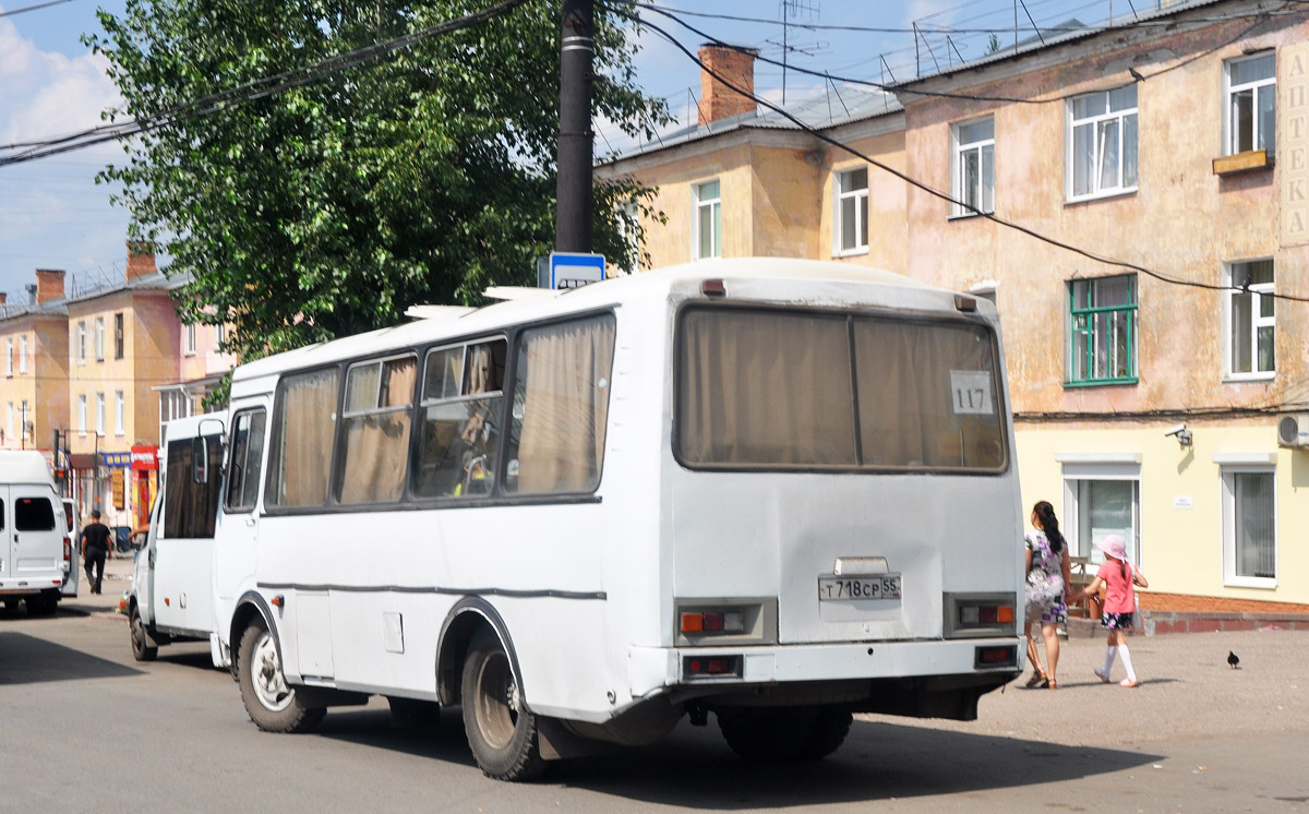 Омская вобласць, ПАЗ-32054 № Т 718 СР 55