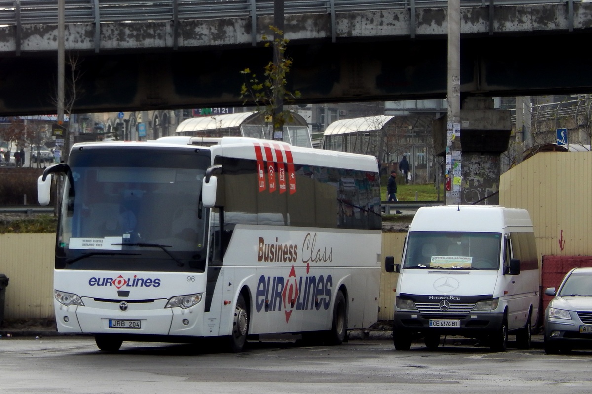 Литва, TEMSA HD13 № 96; Черновицкая область, Mercedes-Benz Sprinter W903 313CDI № CE 6376 BI