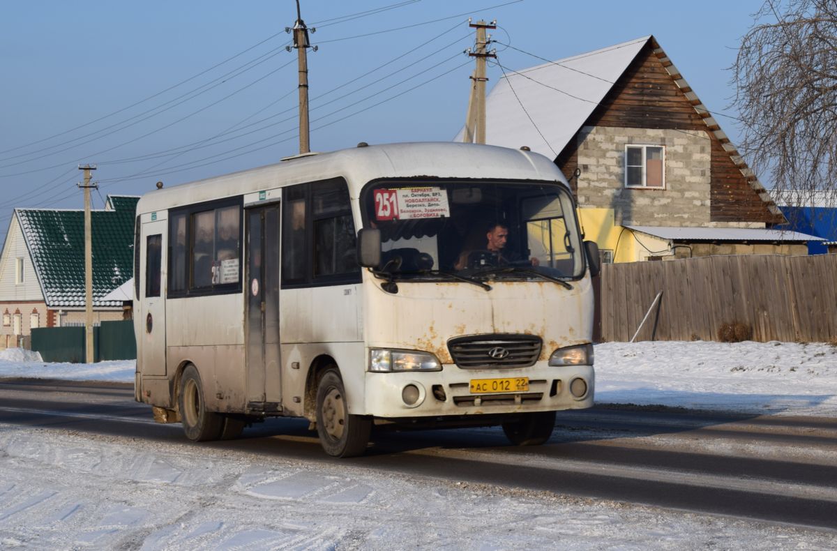 Алтайский край, Hyundai County SWB (ТагАЗ) № АС 012 22