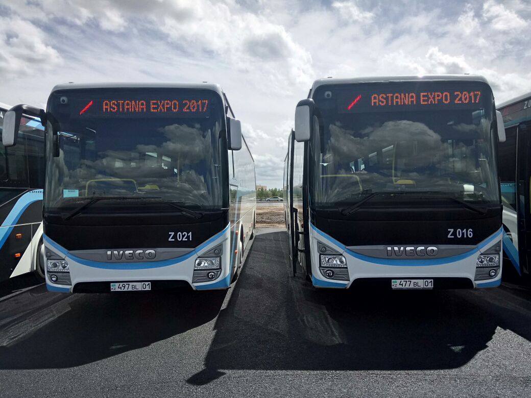 Астана, IVECO Crossway LINE 13M (СарыаркаАвтоПром) № Z021; Астана, IVECO Crossway LINE 13M (СарыаркаАвтоПром) № Z016