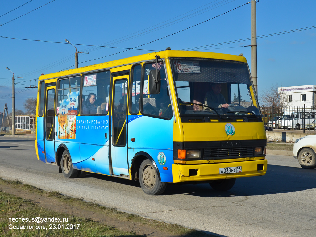 Севастополь, БАЗ-А079.14 "Подснежник" № А 038 ЕУ 92