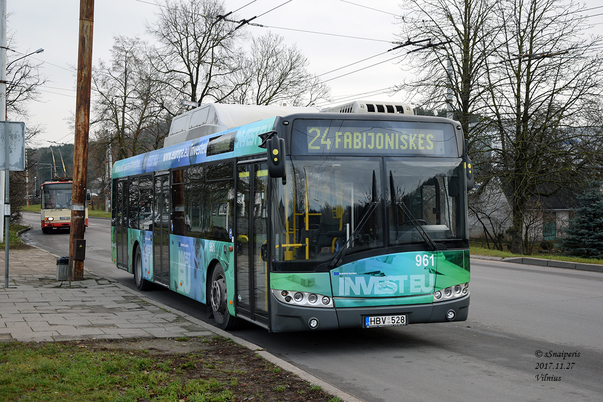 Литва, Solaris Urbino III 12 CNG № 961