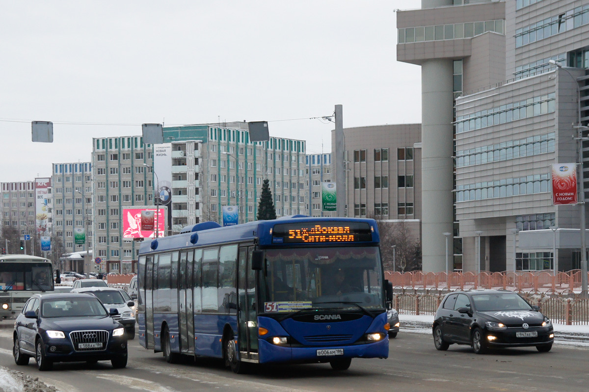 Ханты-Мансийский АО, Scania OmniLink I (Скания-Питер) № В 006 АМ 186