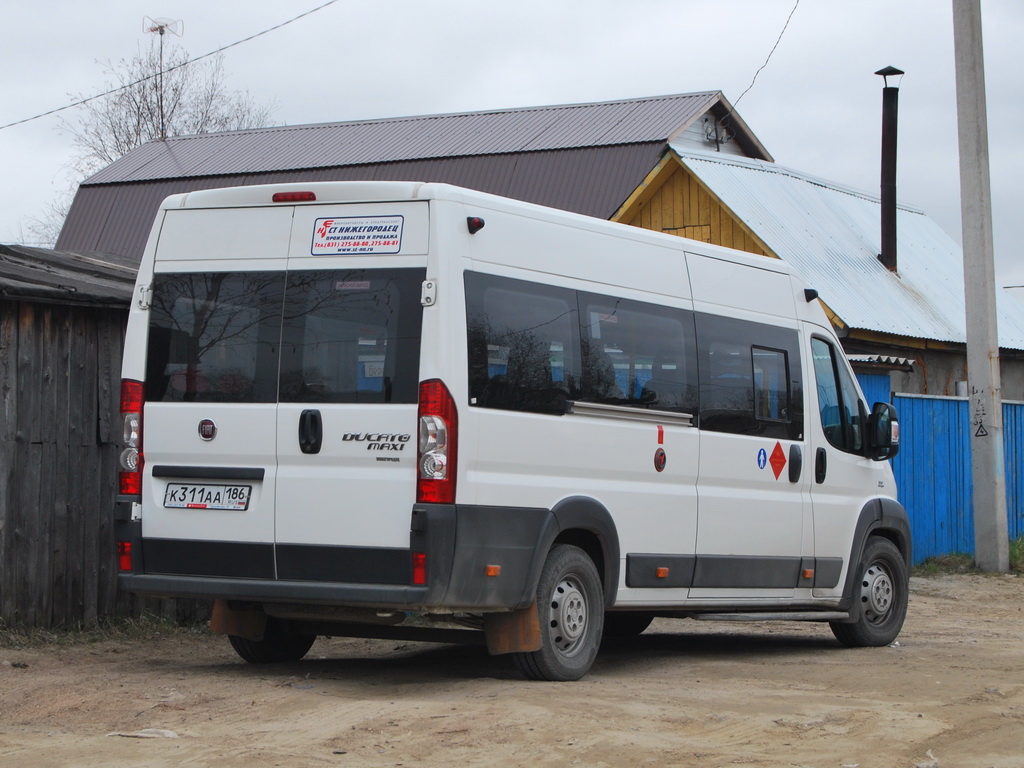 Ханты-Мансийский АО, Нижегородец-FST613 (FIAT Ducato) № К 311 АА 186