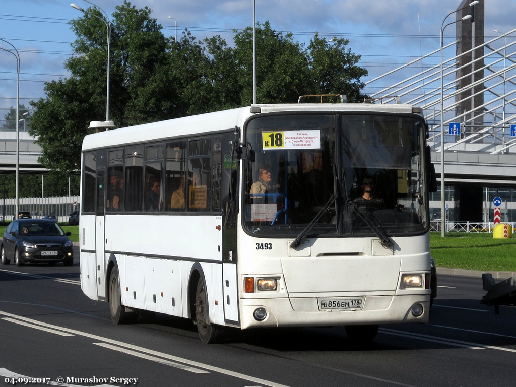 Ленинградская область, ЛиАЗ-5256.58 № 3493