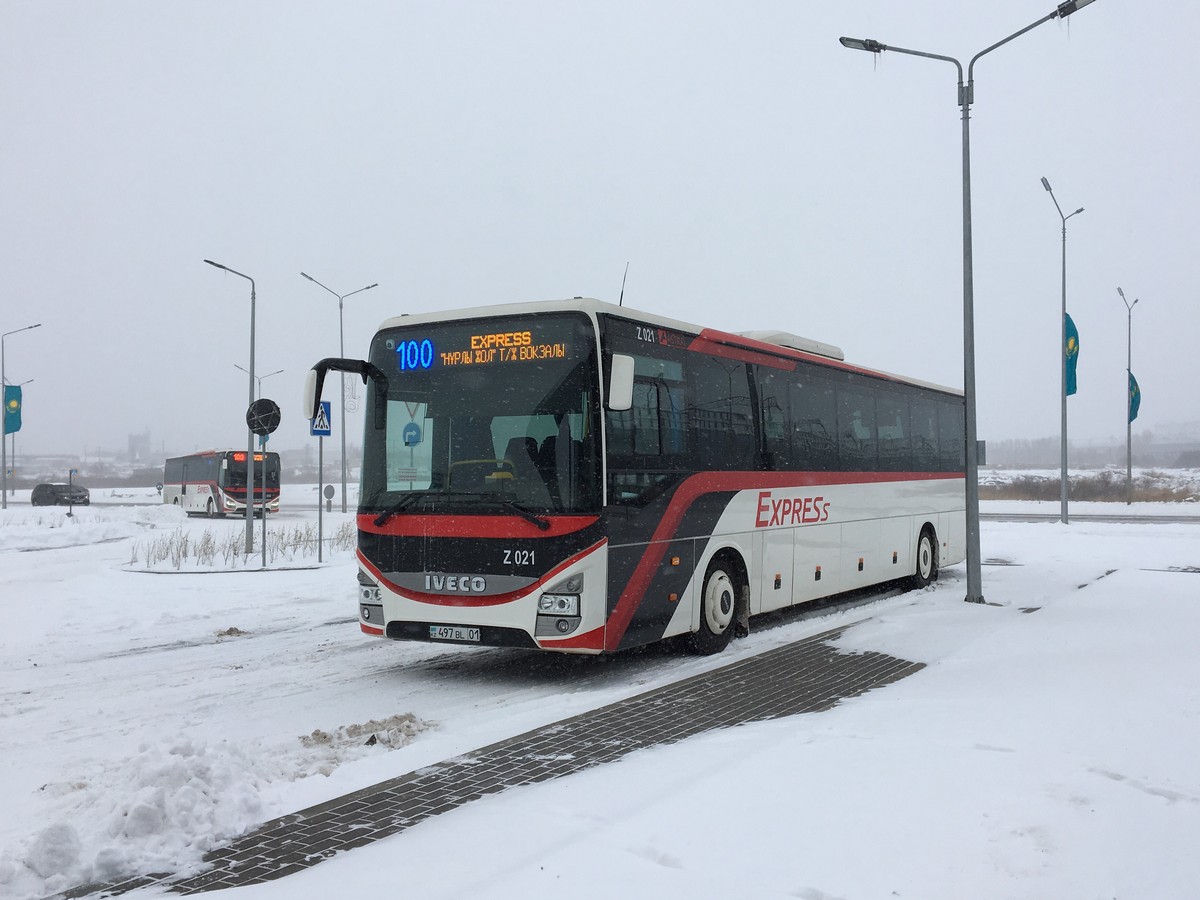 Астана, IVECO Crossway LINE 13M (СарыаркаАвтоПром) № Z021