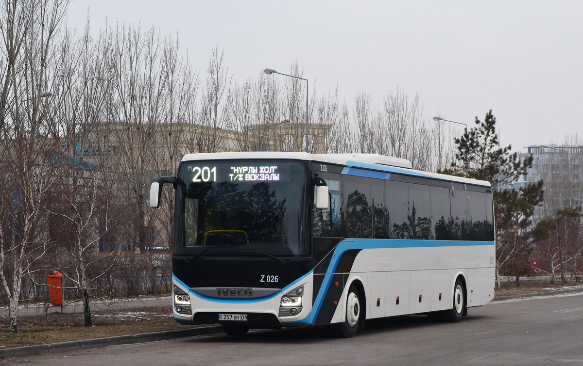 Астана, IVECO Crossway LINE 13M (СарыаркаАвтоПром) № Z026