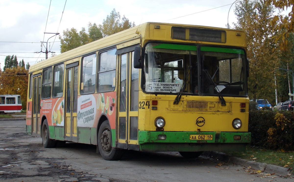 317 автобус остановки. ЛИАЗ 5256.40. 324 Маршрут Липецк. Автобус 324 Липецк.