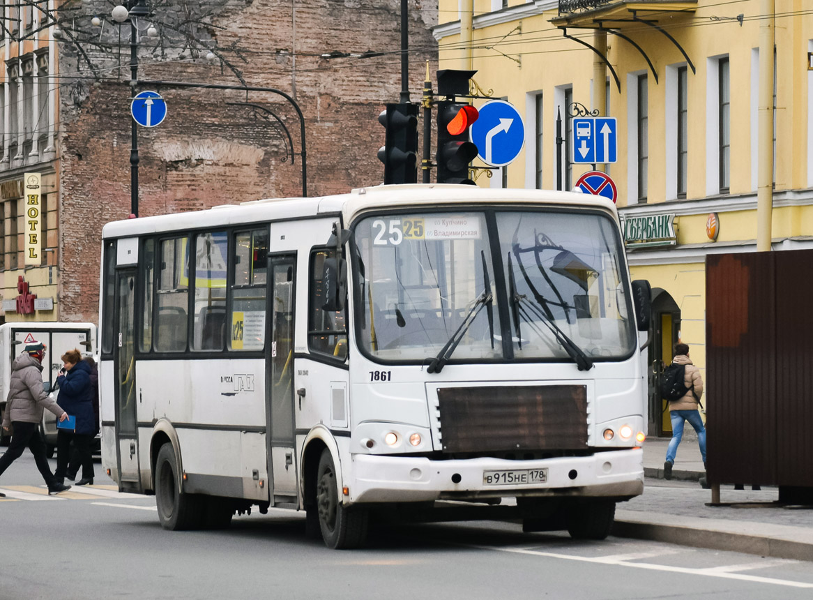 Санкт-Петербург, ПАЗ-320412-05 № 7861