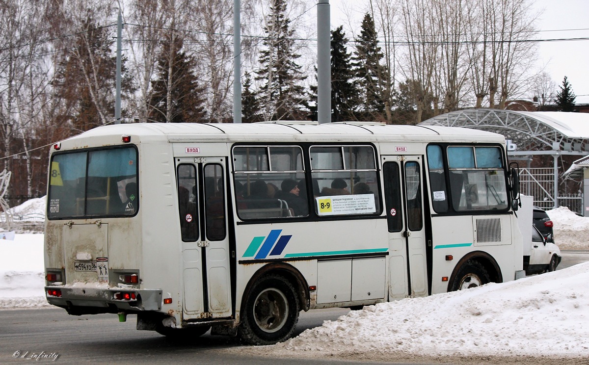 Томская область, ПАЗ-32053 № М 594 УО 36