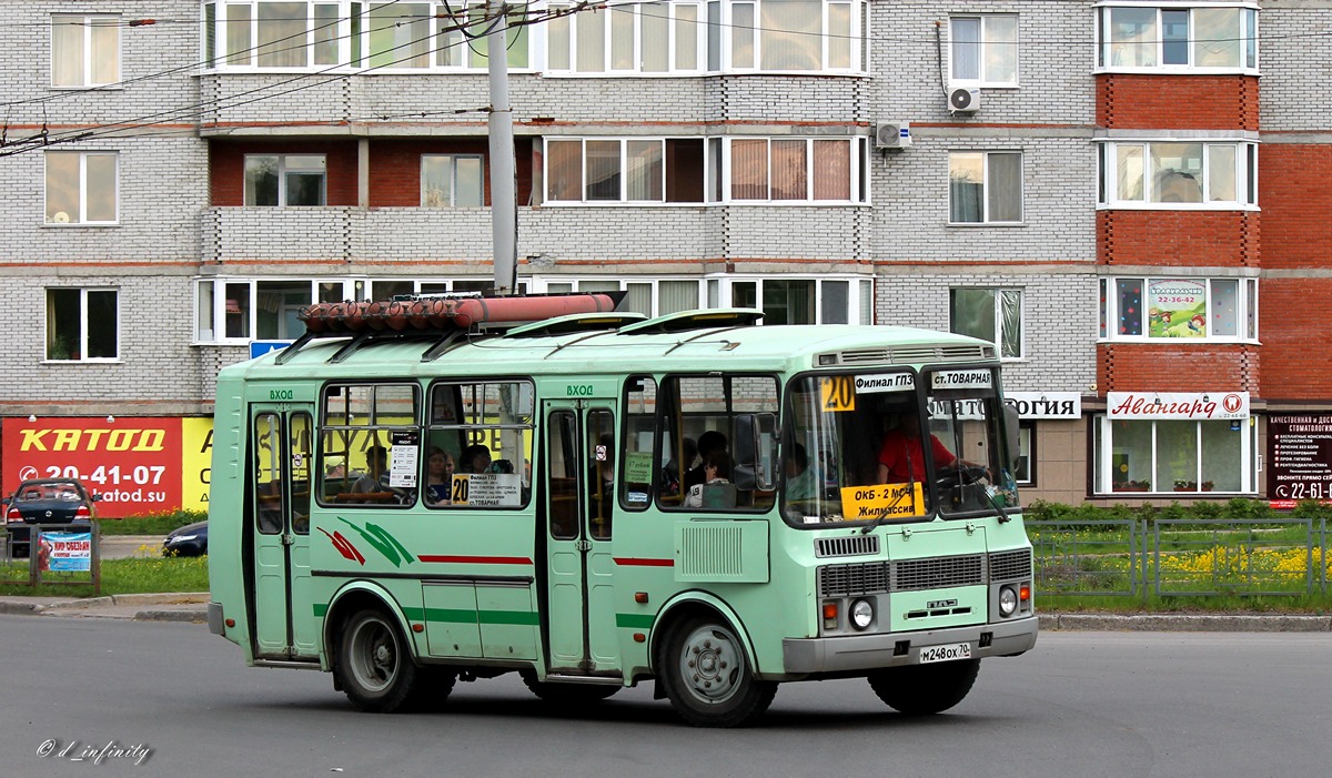 Томская область, ПАЗ-32054 № М 248 ОХ 70