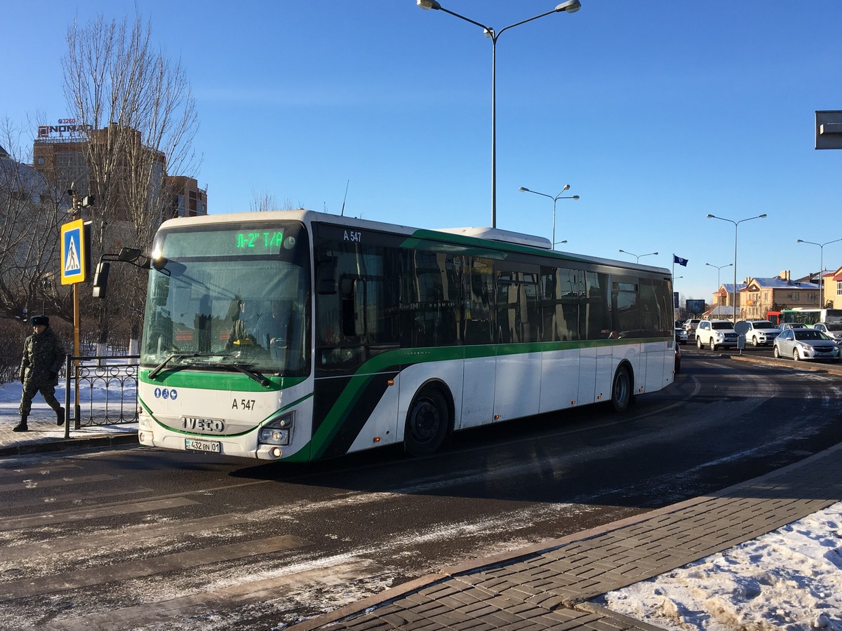 Астана, IVECO Crossway LE 13M (СарыаркаАвтоПром) № A547