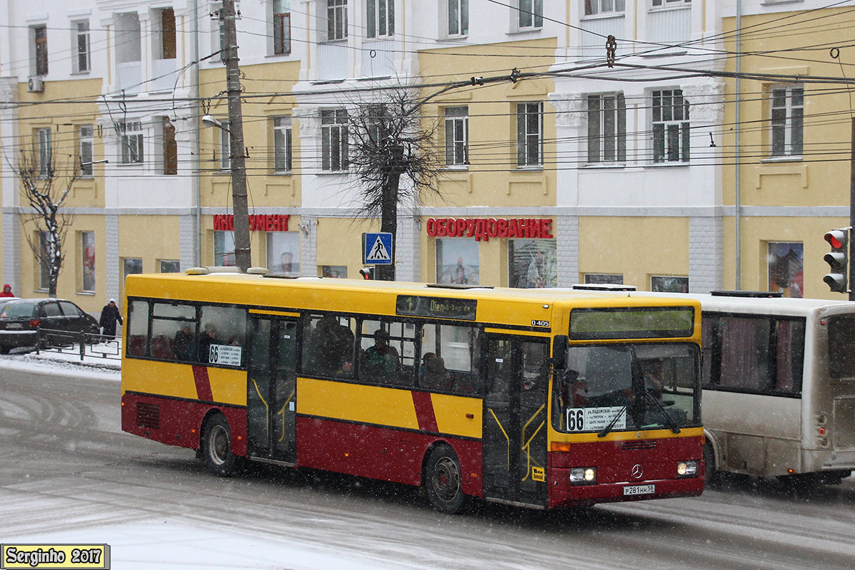 Пензенская область, Mercedes-Benz O405 № Р 281 НН 58