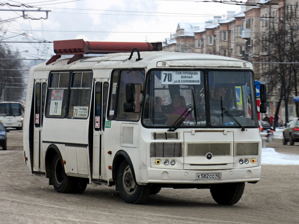 Кемеровская область - Кузбасс, ПАЗ-32054 № К 582 СС 42