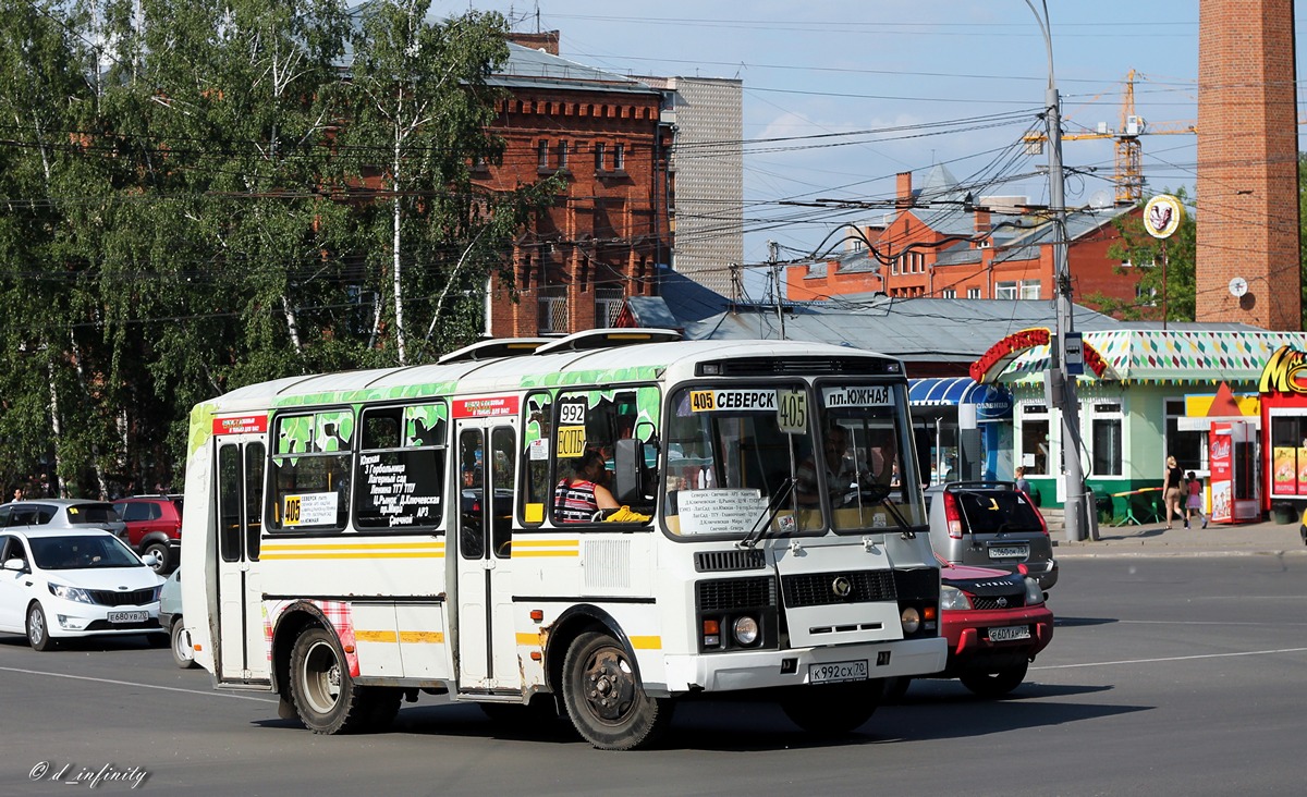 Томская область, ПАЗ-32054 № К 992 СХ 70