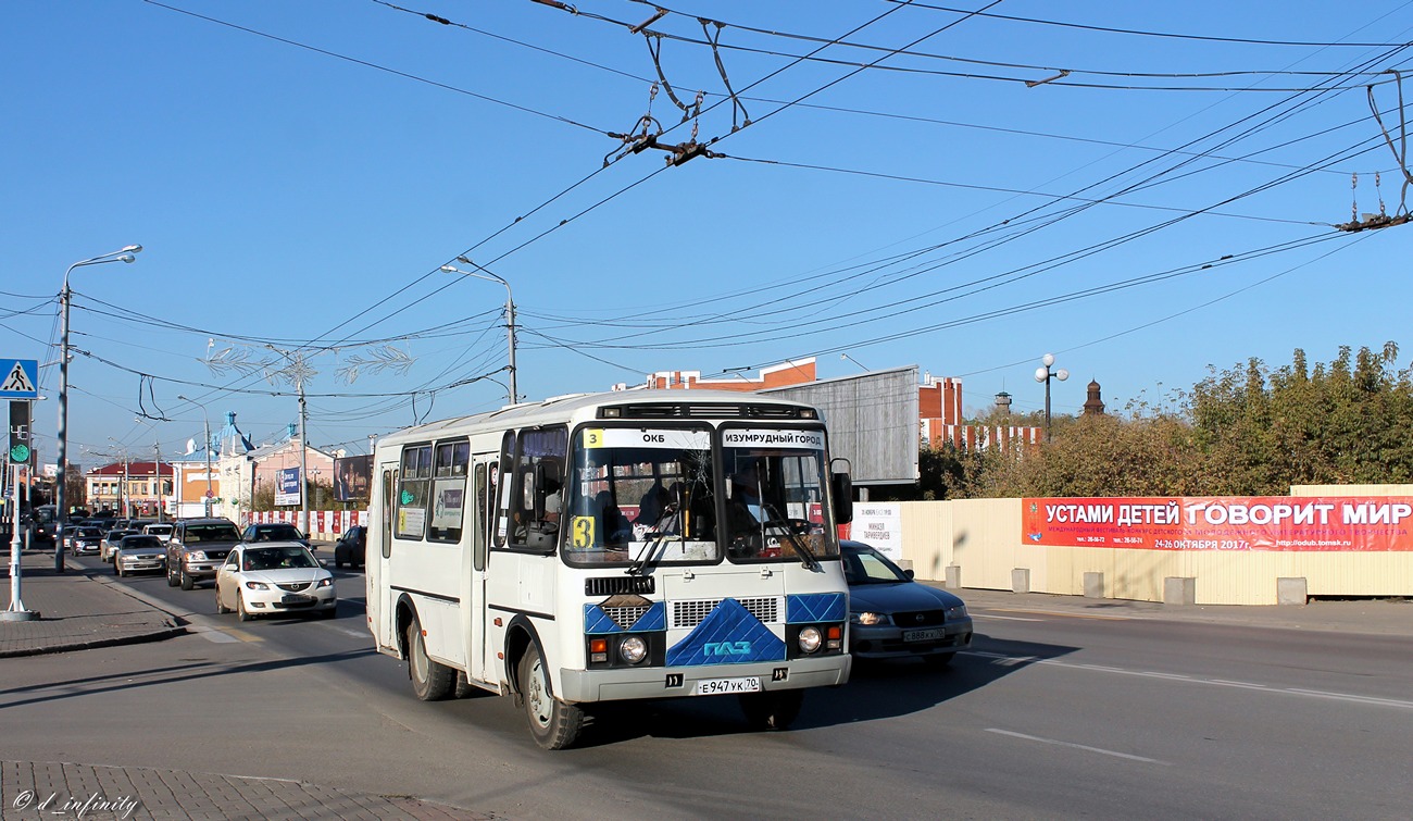 Томская область, ПАЗ-32054 № Е 947 УК 70