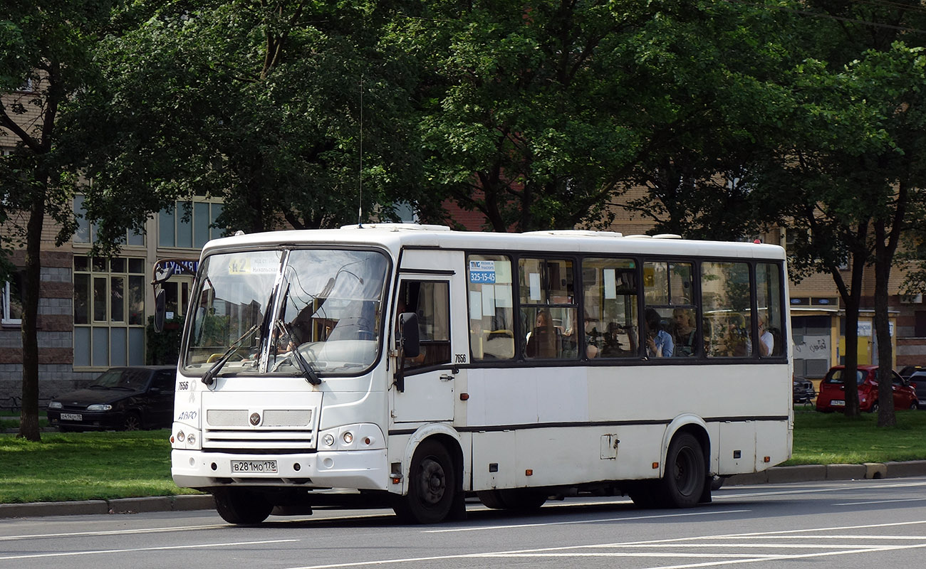 Санкт-Петербург, ПАЗ-320412-05 № 7656