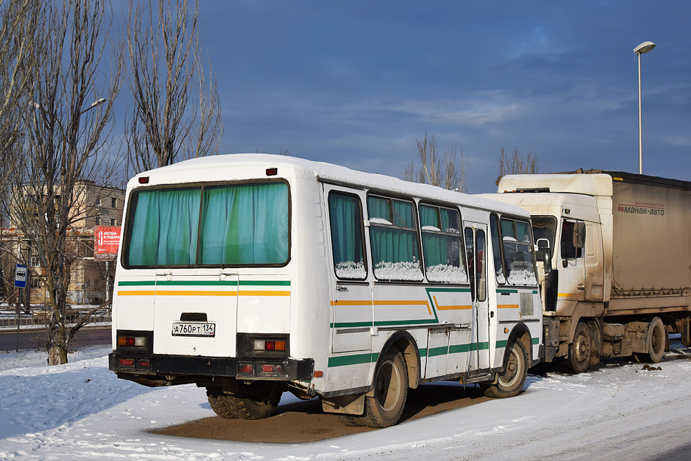 Волгоградская область, ПАЗ-3205 (00) № А 760 РТ 134